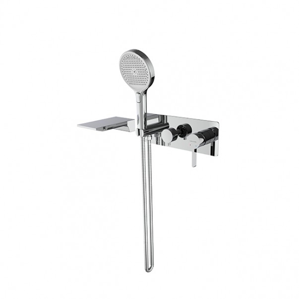 【精工时尚】12800入墙式浴缸龙头